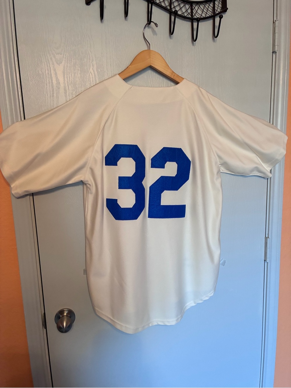 Vintage Sandy Koufax 1958 Los Angeles Dodgers #32 Cream Baseball Jersey - Picture 3 of 8